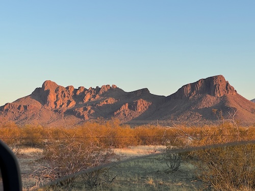 Twin Peaks, as local call them: Safford Peak (left) and Panther Peak (right).